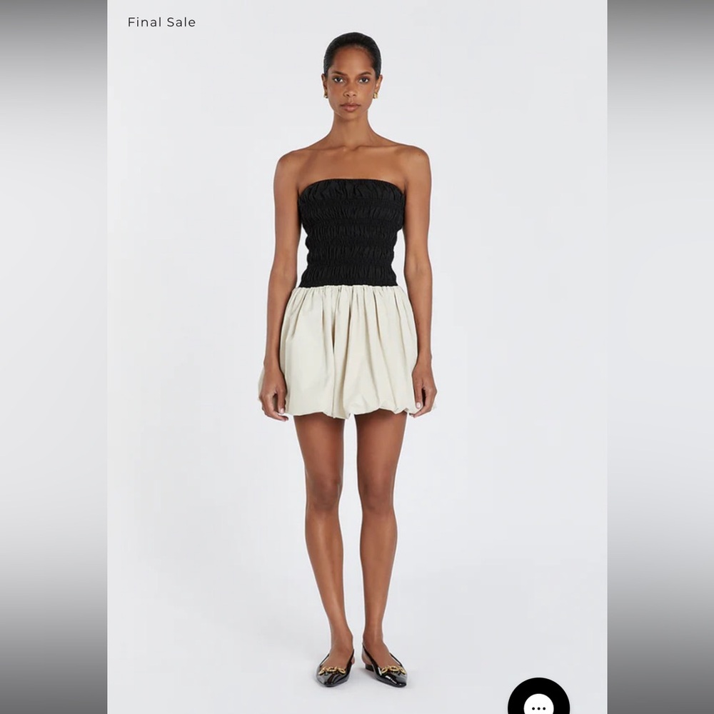 DISSH STEVIE BLACK AND STONE MINI DRESS